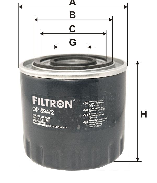Oil Filter Filtron OP 594/2