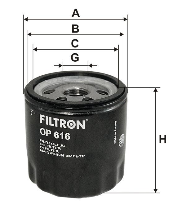 Oil Filter Filtron OP 616