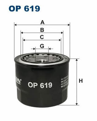 Oil Filter Filtron OP 619