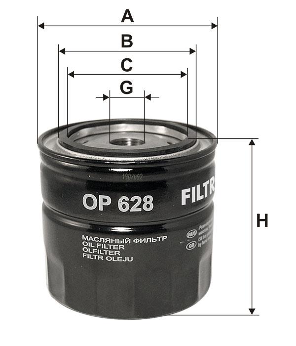 Oil Filter Filtron OP 628