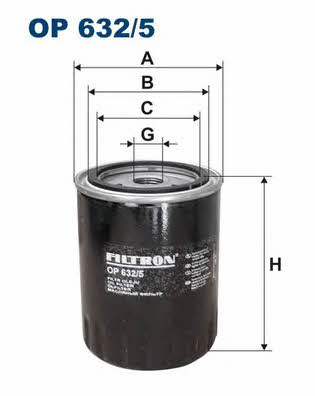 Oil Filter Filtron OP 632/5