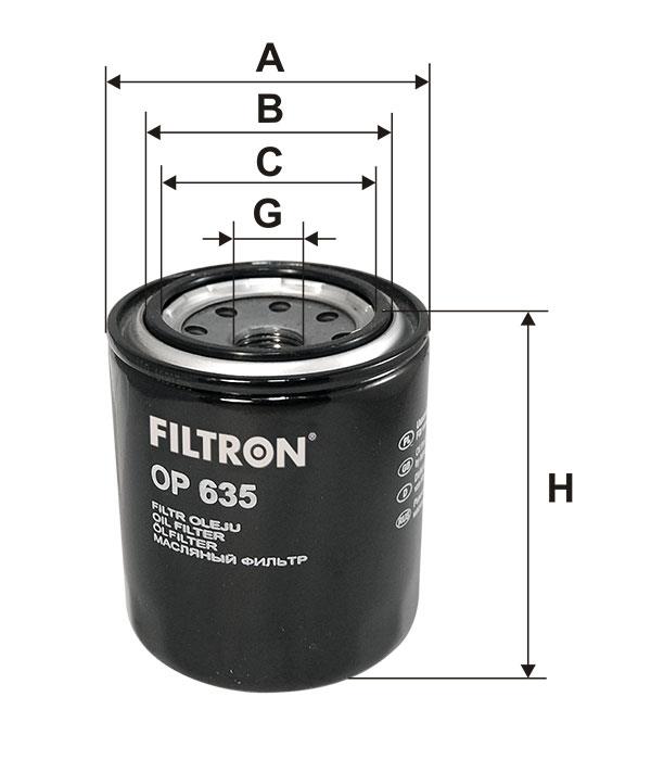 Oil Filter Filtron OP 635