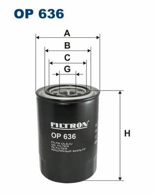 Oil Filter Filtron OP 636