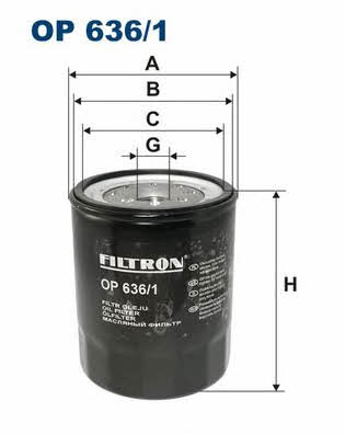 Oil Filter Filtron OP 636/1