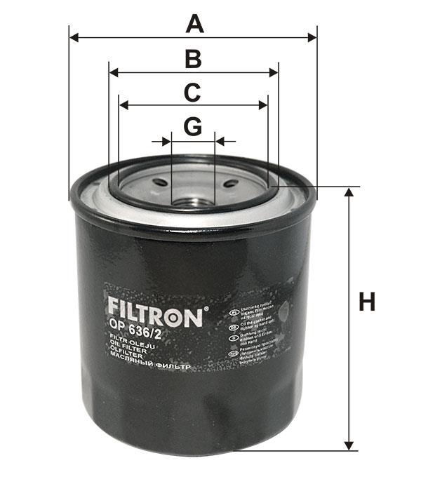 Oil Filter Filtron OP 636&#x2F;2