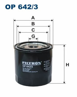 Oil Filter Filtron OP 642/3