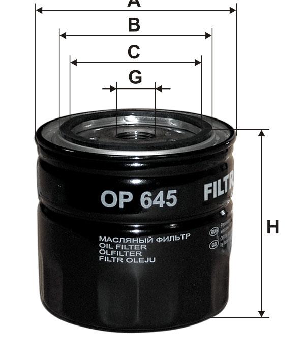 Oil Filter Filtron OP 645