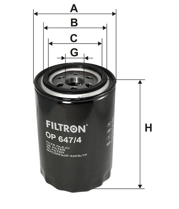 Oil Filter Filtron OP 647&#x2F;4