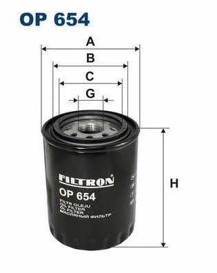 Oil Filter Filtron OP 654