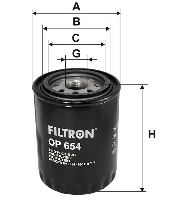 Oil Filter Filtron OP 654