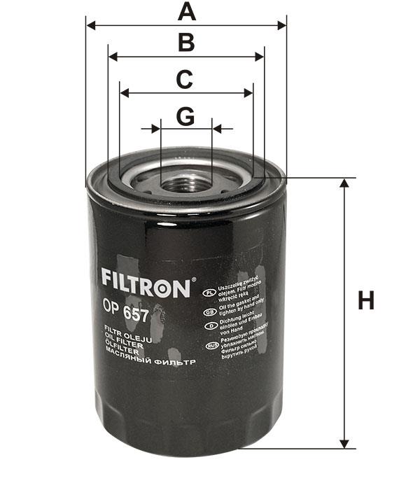 Oil Filter Filtron OP 657