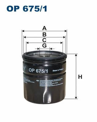 Oil Filter Filtron OP 675/1