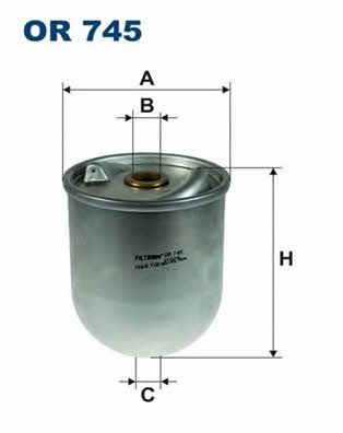 Oil Filter Filtron OR 745