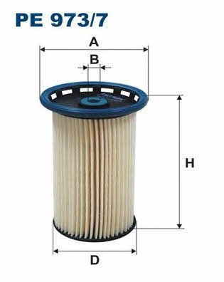 Fuel filter Filtron PE 973/7