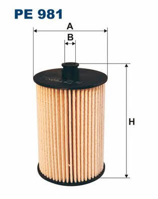 Fuel filter Filtron PE 981