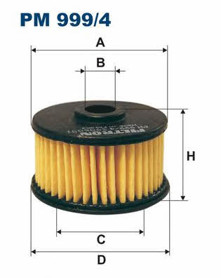 Gas filter Filtron PM 999/4