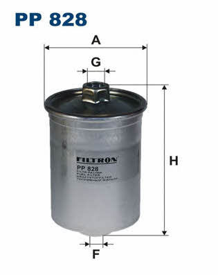 Filtron PP828 Fuel filter PP828