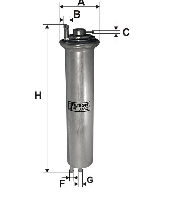 Fuel filter Filtron PP 832&#x2F;2