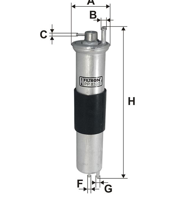Fuel filter Filtron PP 832/3