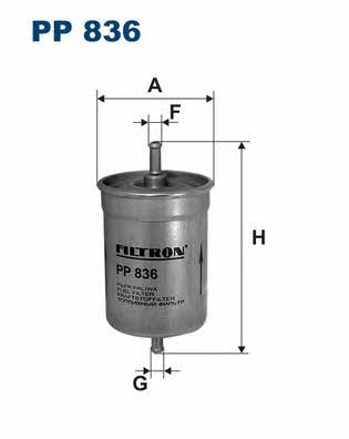 Fuel filter Filtron PP 836