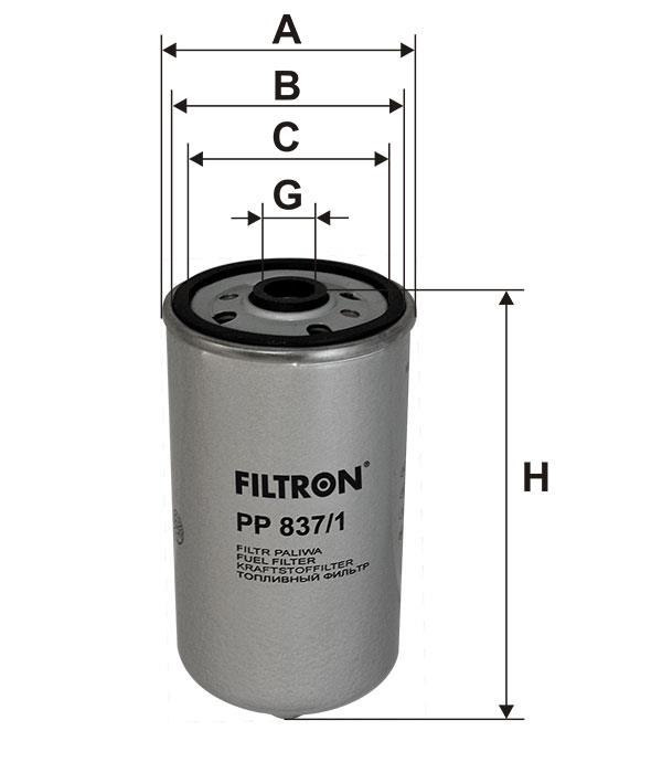 Fuel filter Filtron PP 837/1