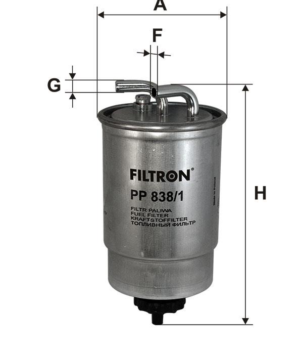 Fuel filter Filtron PP 838/1