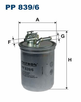 Fuel filter Filtron PP 839/6
