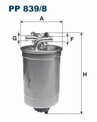 Fuel filter Filtron PP 839/8