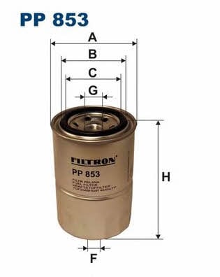 Fuel filter Filtron PP 853