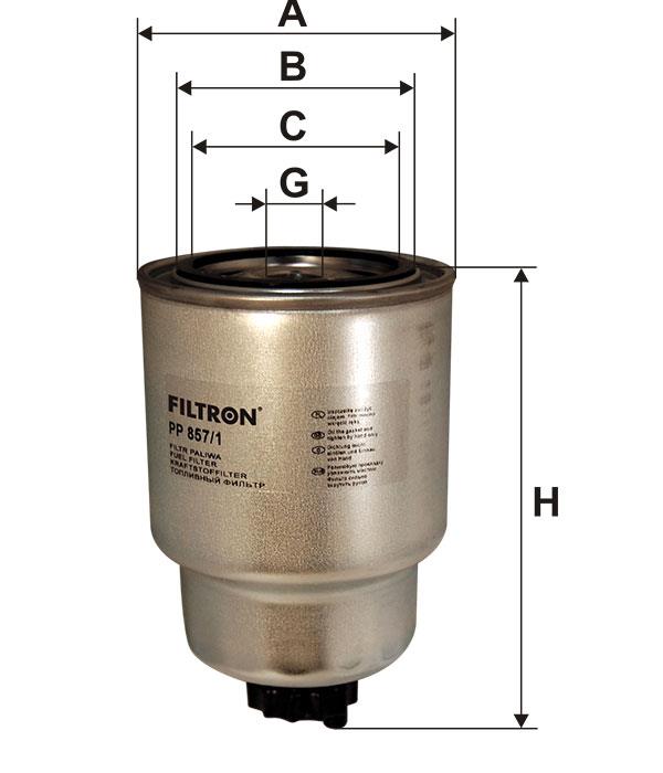 Fuel filter Filtron PP 857/1