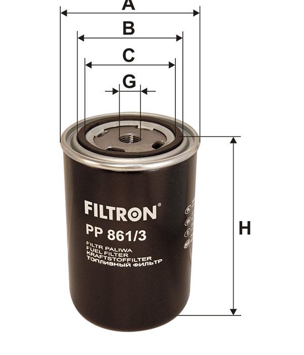 Fuel filter Filtron PP 861&#x2F;3