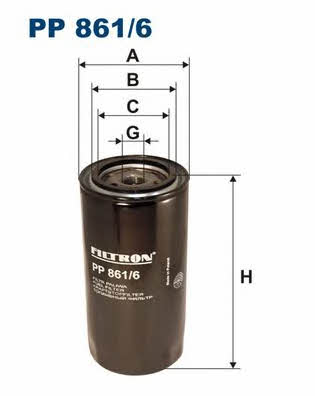 Fuel filter Filtron PP 861/6