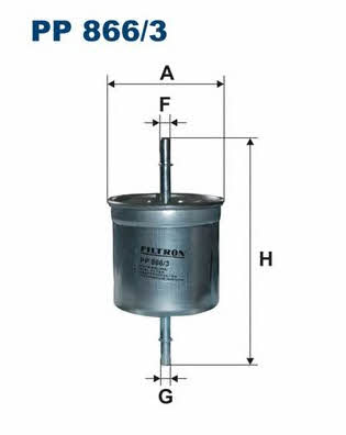 Fuel filter Filtron PP 866/3