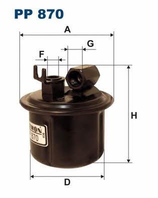 Fuel filter Filtron PP 870