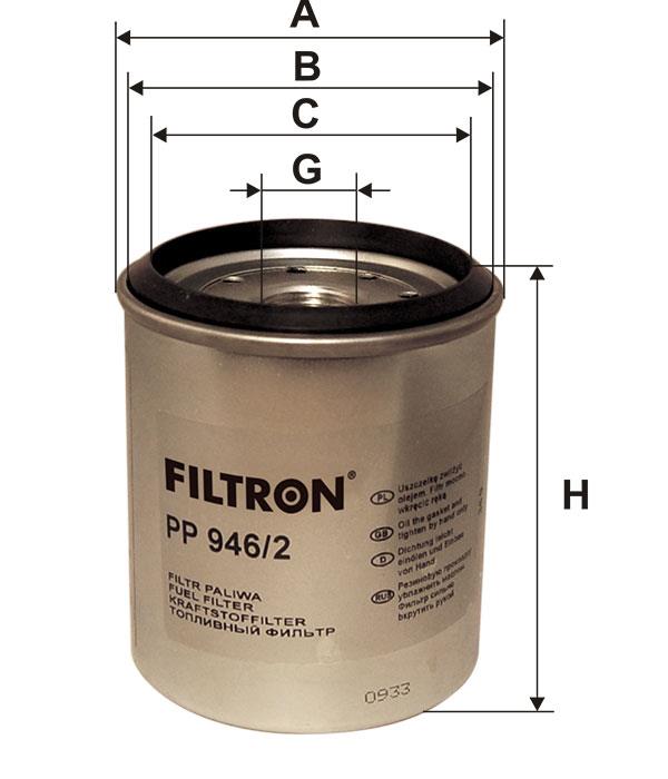 Fuel filter Filtron PP 946&#x2F;2