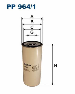 Fuel filter Filtron PP 964/1