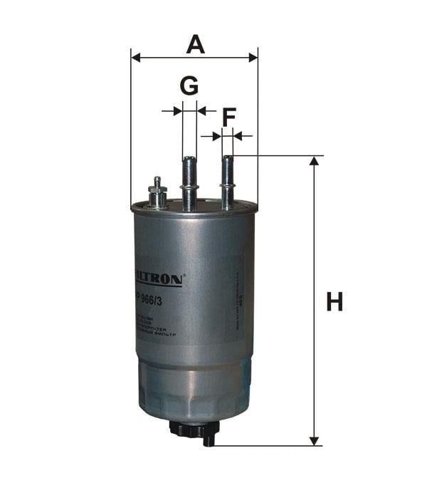 Fuel filter Filtron PP 966&#x2F;3