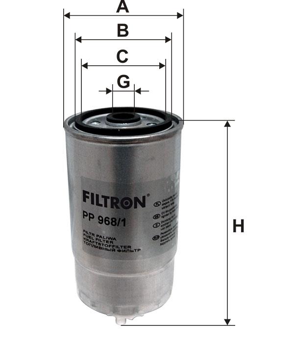 Fuel filter Filtron PP 968&#x2F;1