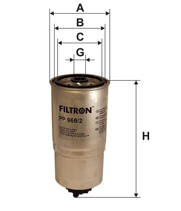 Fuel filter Filtron PP 968&#x2F;2