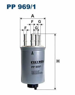 Fuel filter Filtron PP 969/1
