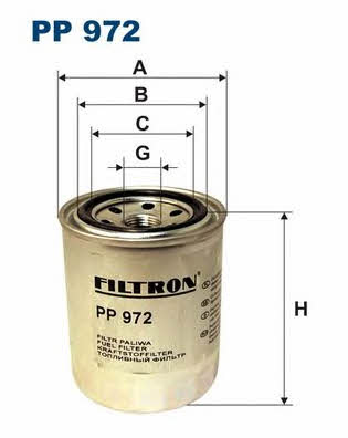 Fuel filter Filtron PP 972
