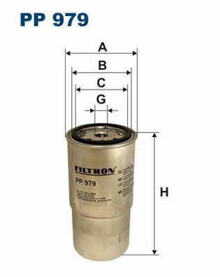Fuel filter Filtron PP 979