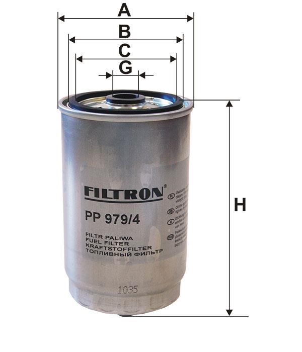 Fuel filter Filtron PP 979&#x2F;4