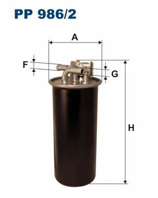 Fuel filter Filtron PP 986/2