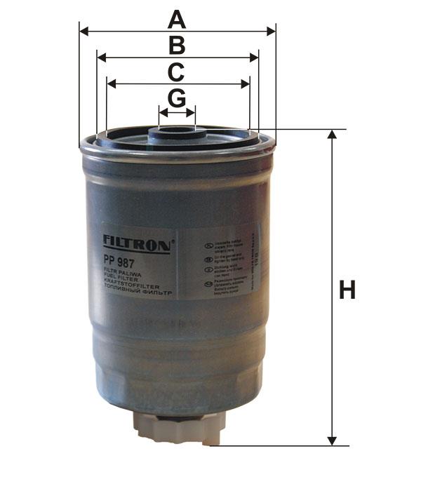 Fuel filter Filtron PP 987