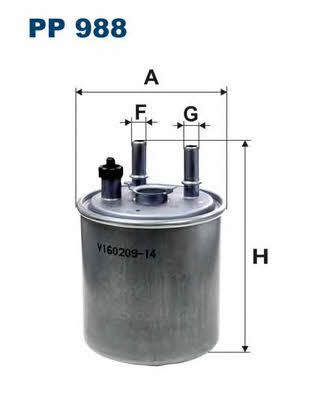 Fuel filter Filtron PP 988
