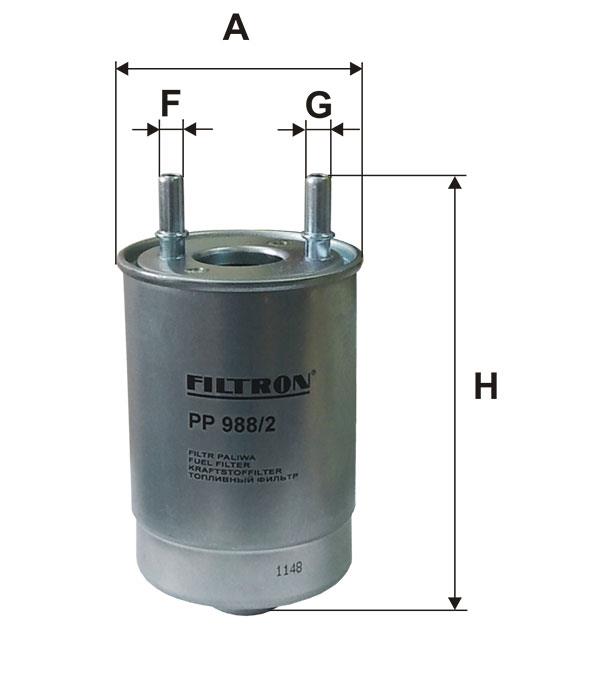 Fuel filter Filtron PP 988&#x2F;2