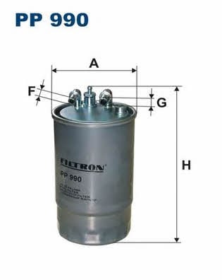 Fuel filter Filtron PP 990