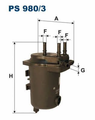 Fuel filter Filtron PS 980/3