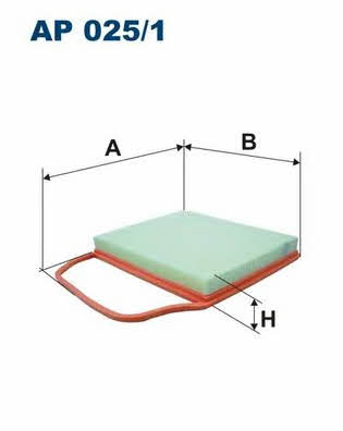 Air filter Filtron AP 025/1